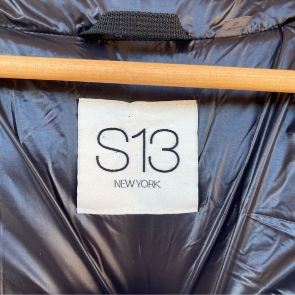 S13 NYC Kylie Down Puffer Gloss jacket small - Picture 10 of 15